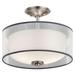 Kichler Lighting Tallie 13 Inch 2 Light Semi Flush Mount - 43154AP