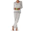 Romance Pyjama Set Lace Nightdress Loungewear (Small/Medium) Grey Melange