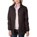 Rydale Ladies Wrelton Country Wax Jacket Ladies Showerproof Waxed Cotton Coat Brown