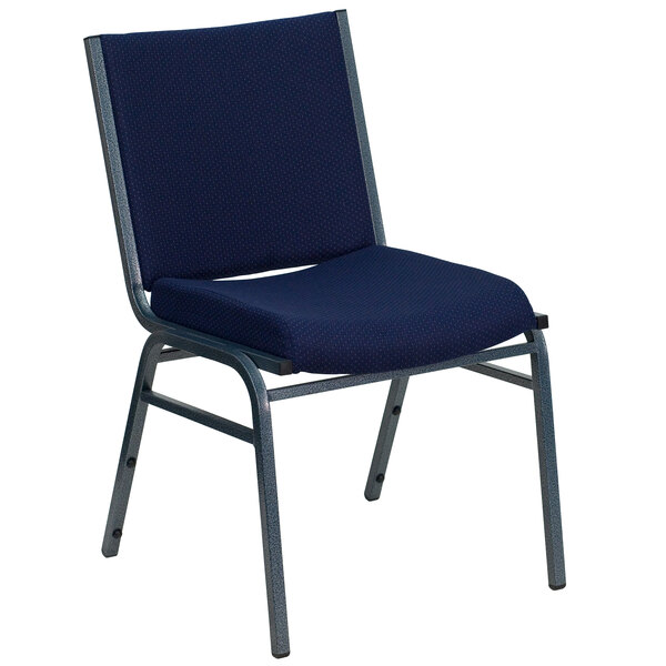 Flash Furniture XU-60153-NVY-GG Hercules Series Heavy-Duty Navy Fabric Stack Chair