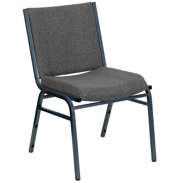 Flash Furniture XU-60153-GY-GG Hercules Series Heavy-Duty Gray Fabric Stack Chair
