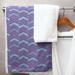 Brayden Studio® Stephenie Lined Chevrons Bath Towel Polyester/Cotton Blend in Blue/Indigo | 30 W in | Wayfair D29A7B1FAA554047AC64432AE41AB820