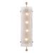 Hudson Valley Broome 4 Light Wall Sconce Glass/Metal in Yellow | 27 H x 6.25 W x 4.75 D in | Wayfair 2427-AGB