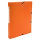 Exacompta 59689E Packung (mit 8 Archivboxen aus PP, 700µ, 24 x 32cm, ideal für Ihre Dokumente in Format DIN A4, Rücken 25mm) orange, 8 Stück