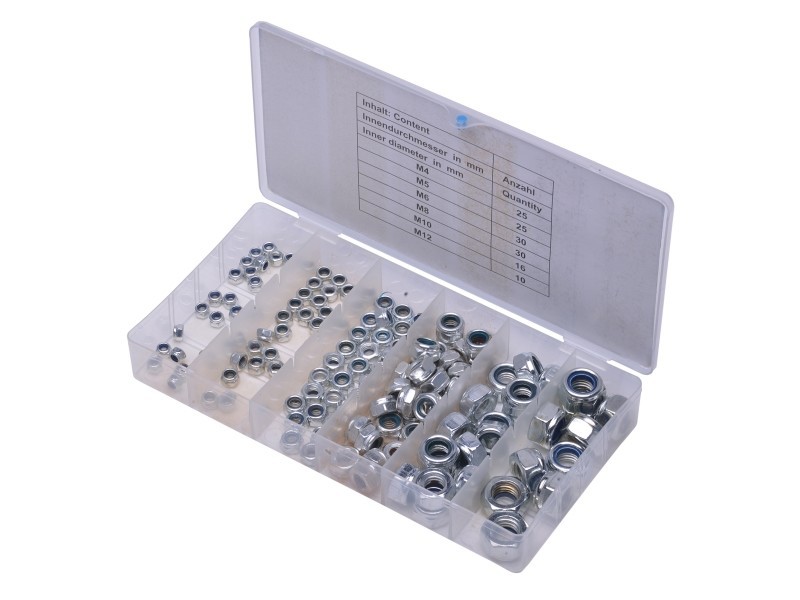 SWSTAHL Muttern-Sortiment, 136-tlg. Sortiment, Schrauben S8135 Image