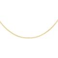 Carissima Gold Unisex 18 ct Yellow Gold 0.8 mm Venetian Box Chain Necklace of Length 46 cm/18 Inch