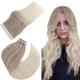 Easyouth Blonde Tape Extensions Human Hair Balayage Tape in Hair Extensions Blonde Ombre Hair Glue in Extensions Invisible Tape in Real Hair 14 Inch 40g 20Pcs