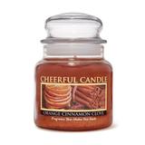 A Cheerful Candle LLC Orange Cinnamon Clove Scented Jar Candle Paraffin in Brown | 7 H x 4 W x 4 D in | Wayfair CS97