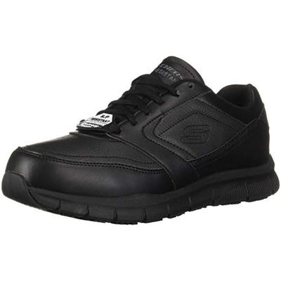 Skechers for Work Men's Nampa Food Service Shoe,black polyurethane,7 M US