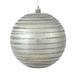 Vickerman 527375 - 4" Limestone Candy Glitter Ball Christmas Tree Ornament (4 pack) (N187625D)