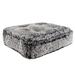 Ultra Plush Faux Fur Luxury Shag Durable Sicilian Rectangle Pet Bed, 32" L X 26" W X 6" H, Midnight Frost, Medium, Gray