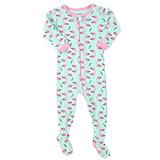 Leveret Flamingo Footed Pajama Sleeper 100% Cotton 6-12 Months screenshot. Sleepwear directory of Clothes.