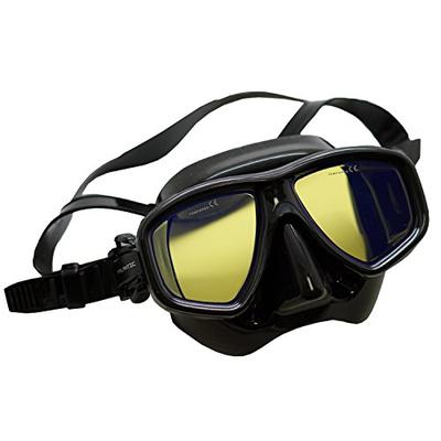 Scuba Choice Colored Anti-UV Lenses Snorkeling/Dive Mask, Black
