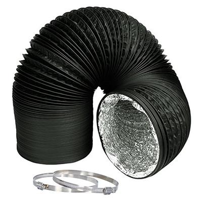 Hydro Crunch 10" Lightproof Aluminum Ducting for Ventilation with Free Duct Clamps