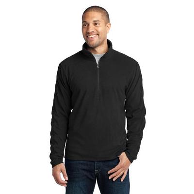 Port Authority Men's Microfleece 1/2 Zip Pullover XS Black