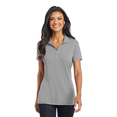 Port Authority L568 Women's Cotton Touch Performance Polo Frost Grey XL