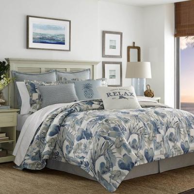 Tommy Bahama 221193 Raw Coast Comforter Set, King, Blue