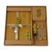 Three Star Im/Ex Inc. Bamboo Wine & Cheese Charcuterie Flower Handles Cutting Board Bamboo | 0.5 H x 8.75 W in | Wayfair SX3200