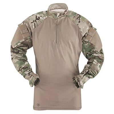 TACTICAL RESPONSE UNIFORM (TRU) 1/4-ZIP COMBAT SHIRT 50/50 Nylon/Cotton Rip-Stop, 2541008