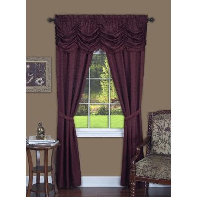 Achim Home Furnishings Panache Window Panel, 55-Inch by 84-Inch, Burgundy