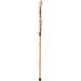 Brazos 58" Hickory Texas Safari Wood Twisted Walking Stick Hiking Trekking Pole, Made in the USA