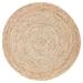 Jaipur Living Hastings Natural Solid Beige/ Gray Round Area Rug (8'X8') - RUG143090