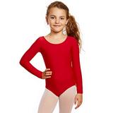 Leveret Girls Leotard Red Long Sleeve Large (10-12) screenshot. Tops directory of Clothes.