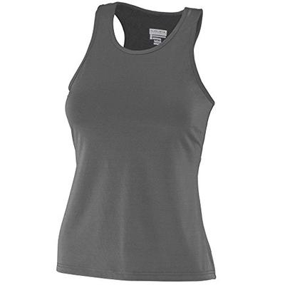 Augusta Sportswear Women's Poly/Spandex Solid Racerback Tank 2XL Black
