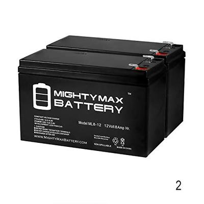 Mighty Max Battery 12V 8Ah SLA Battery Replaces Silent Knight 6712, BAT-1270-BP - 2 Pack Brand Produ