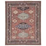 Jaipur Living Granato Hand-Knotted Medallion Red/ Blue Area Rug (9'X12') - RUG139433
