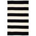 Jaipur Living Remora Handmade Stripes Black/ Ivory Area Rug (2'X3') - RUG143139