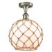 Innovations Lighting Bruno Marashlian Farmhouse Rope 10 Inch 1 Light Semi Flush Mount - 516-1C-SN-G121-10RB