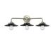 Innovations Lighting Bruno Marashlian Railroad 26 Inch 3 Light Bath Vanity Light - 284-3W-SN-M6-BK