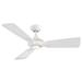 Modern Forms Mykonos Outdoor Rated 52 Inch Ceiling Fan with Light Kit - FR-W1819-52L-27-MW