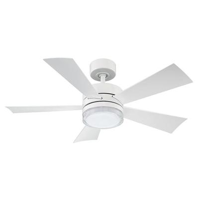 Modern Forms Wynd Outdoor Rated 42 Inch Ceiling Fan with Light Kit - FR-W1801-42L-35-MW