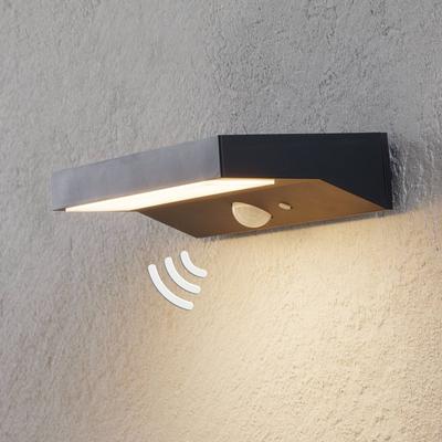 Lindby LED-Solar-Außenwandleuchte Maresia, Sensor, anthrazit Image