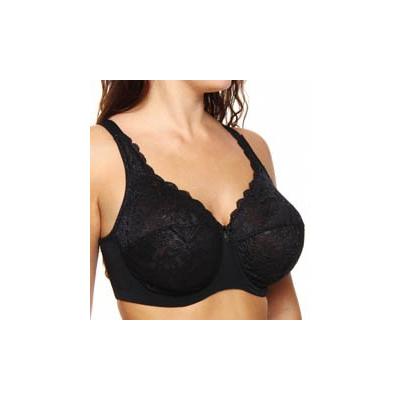 Elila Full Coverage Stretch Lace Underwire Bra (2311) 40K/Black