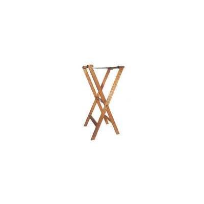 Winco Folding Tray Stand, 34-Inch, Mahogany