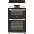 Hotpoint HD5V93CCW 50cm Double Oven Electric Cooker With Ceramic Hob - White