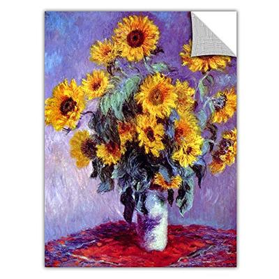 ArtWall 'Sunflowers' Removable Wall Art by Claude Monet, 24 by 32-Inch