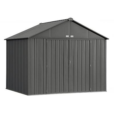 Arrow 10' x 8' EZEE Shed Charcoal Extra High Gable Steel Storage Shed