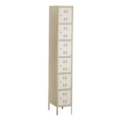 Safco Products 5524TN Six Tier Box Locker, Tan