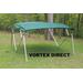 NEW GREEN SQUARE TUBE FRAME VORTEX 4 BOW PONTOON/DECK BOAT BIMINI TOP 10' LONG, 91-96" WIDE (FAST SH