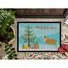 The Holiday Aisle® Rockland Havanese Christmas Non-Slip Outdoor Door Mat Synthetics | 0.25" H x 27" W x 18" D | Wayfair