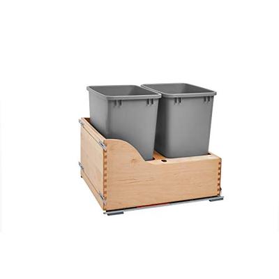 Rev-A-Shelf Double 35 Quart Pullout Waste Container Natural