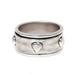 Mesmerizing Hearts,'Heart Motif Sterling Silver Spinner Ring from India'