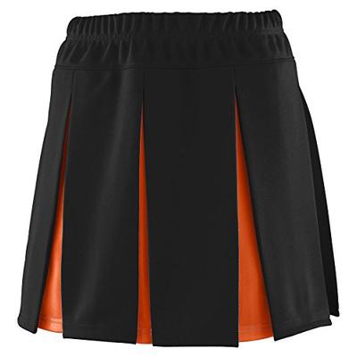 Augusta Ladies Liberty Skirt (Black_Orange) (XL)