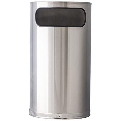 Witt Industries 9HR-SS Indoor Half Round Series Receptacle, Stainless Steel Finish