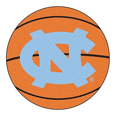 FANMATS NCAA UNC University of North Carolina - Chapel Hill Tar Heels Nylon Face Basketball Rug