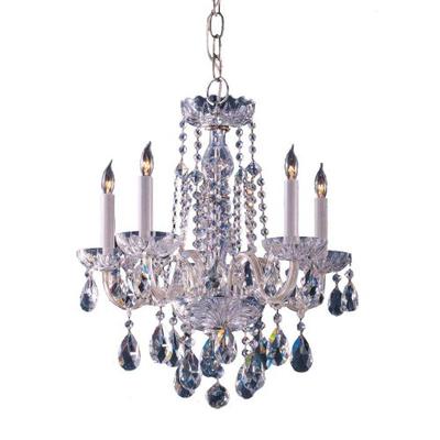 Crystorama 1061-CH-CL-MWP Crystal Five Light Mini Chandeliers from Traditional Crystal collection in